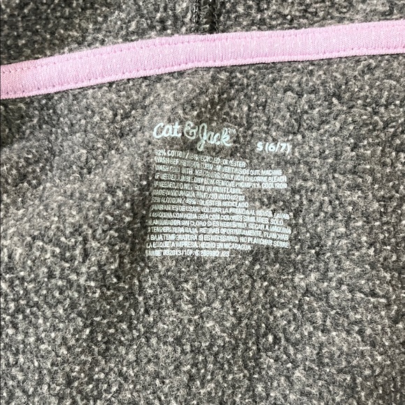 Cat & Jack Black Butterfly Print Kids Jacket - Picture 3 of 3